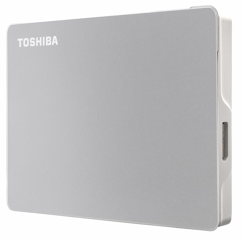 Toshiba 4TB Canvio Flex, ulkoinen 2.5" kiintolevy, USB 3.2 Gen1, hopea