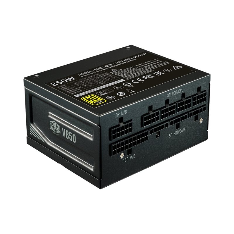 Cooler Master (Outlet) 850W V850 SFX Gold, modulaarinen SFX-virtalähde, 80 Plus Gold, musta
