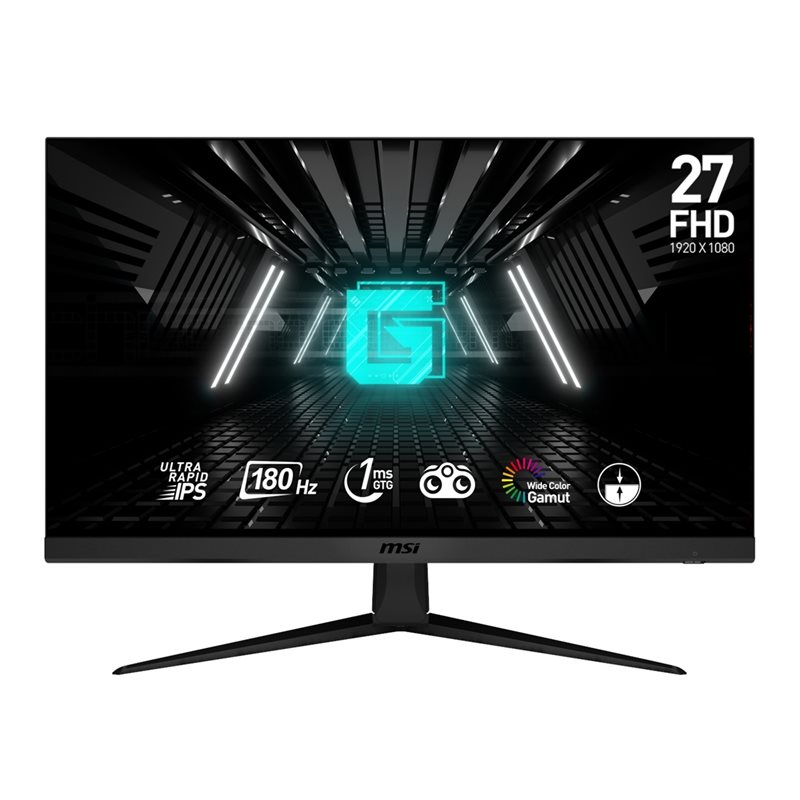 MSI 27" G2712F, 180Hz Full HD -pelimonitori, musta (Tarjous! Norm. 228,00€)