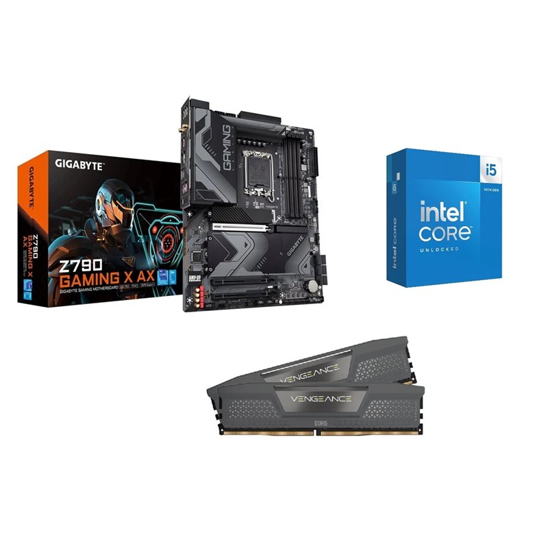 Gigabyte Z790 GAMING X AX + Core i5-14600K + 32GB DDR5 6400MHz (Bundletarjous!)