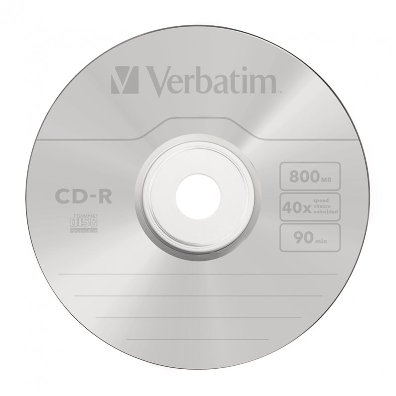 Verbatim CD-R 800MB/90min, 40x, jewel case, 10kpl - Kuva 2