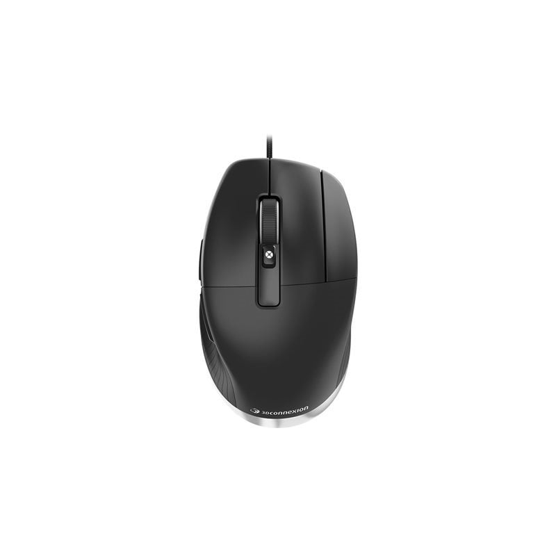 3Dconnexion CadMouse Pro, ergonominen hiiri, 7200 DPI, musta/hopea