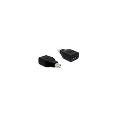 DeLock Mini DisplayPort -> DisplayPort -adapteri, musta