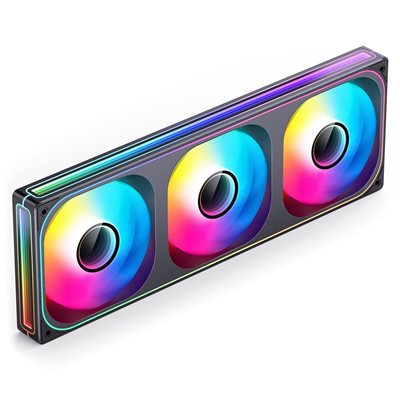 Jonsbo ZB-360BR, 360mm PWM-laitetuuletin, musta