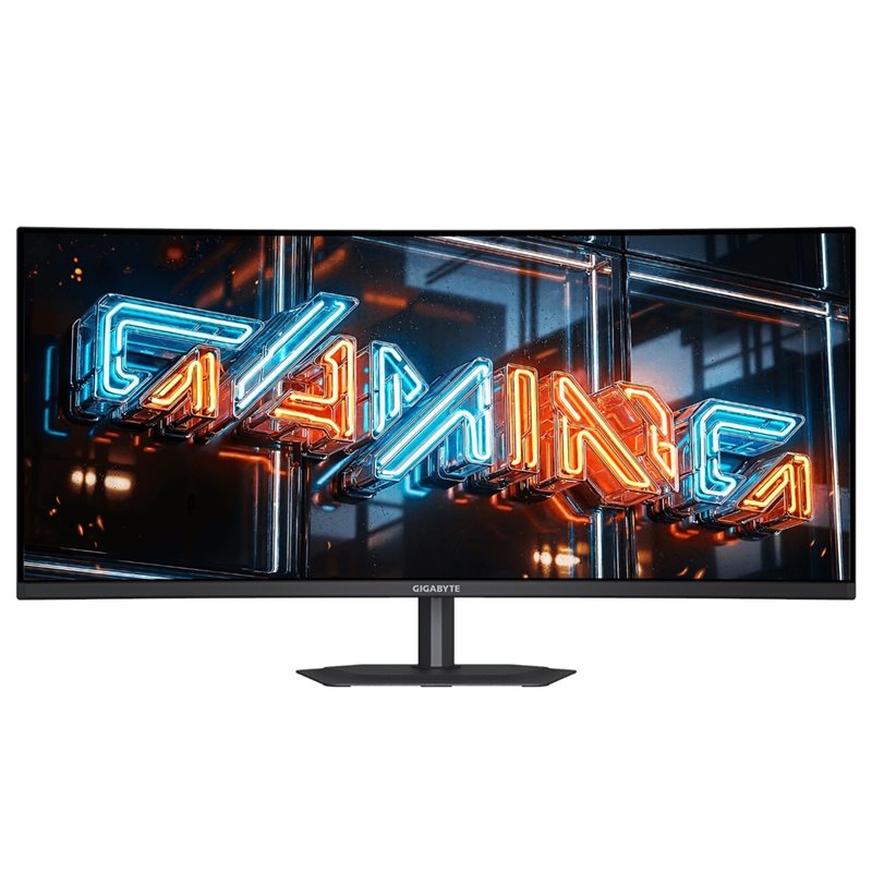 Gigabyte 34" MO34WQC36, kaareva 360Hz WQHD-pelimonitori, musta