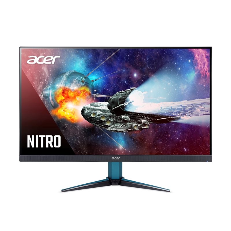 Acer 27" Nitro VG272U W2, 240Hz WQHD-pelimonitori, musta/sininen