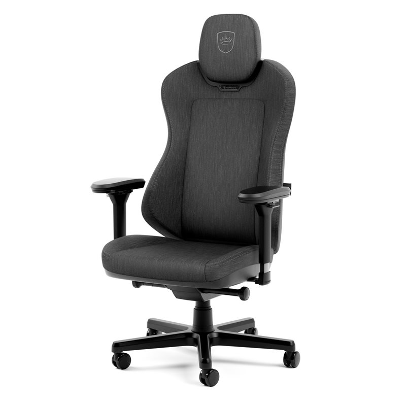 noblechairs AURA TX Anthracite, kangasverhoiltu pelituoli, musta