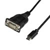 StarTech.com USB-C -> RS-232/DB-9 Serial -adapterikaapeli, 0,4m, musta