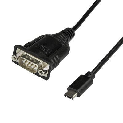 StarTech.com USB-C -> RS-232/DB-9 Serial -adapterikaapeli, 0,4m, musta