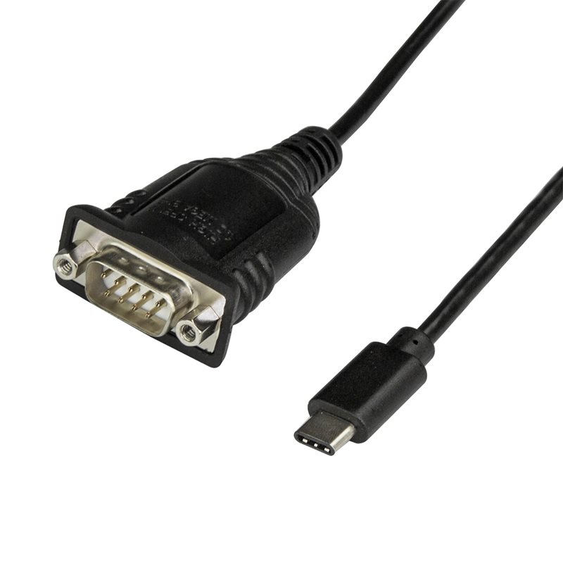 StarTech.com USB-C -> RS-232/DB-9 Serial -adapterikaapeli, 0,4m, musta