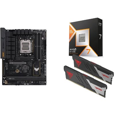 Asus TUF GAMING B650-PLUS + Ryzen 7 9800X3D + 32GB DDR5 6000MHz -tuotepaketti
