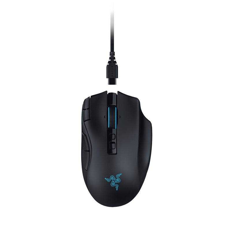 Razer Naga V3 PRO, langaton pelihiiri, 50 000 DPI, musta