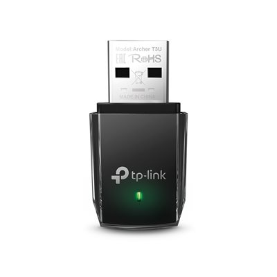TP-Link Archer T3U, Dual Band AC1300 Wi‑Fi 5 -USB-sovitin, musta