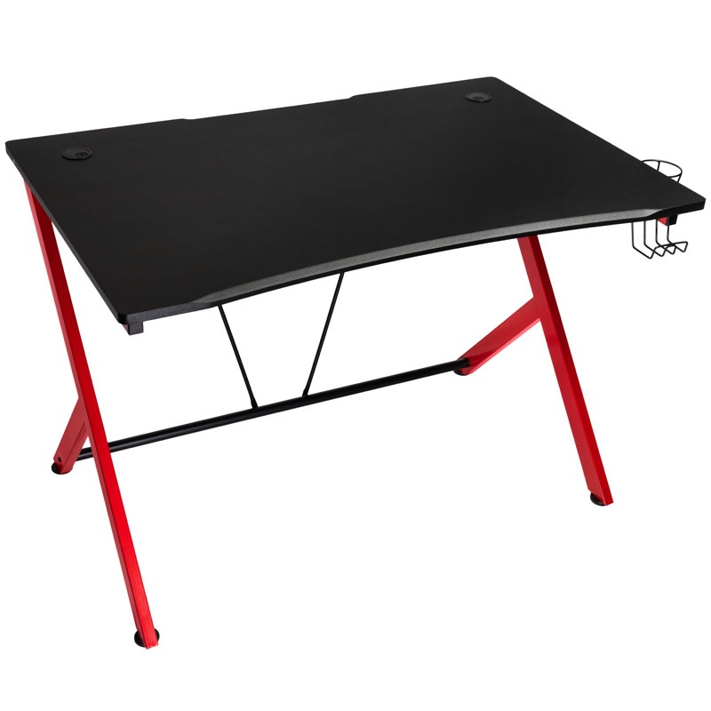 Nitro Concepts Gaming Desk D12 -pelipöytä, 1160 x 750, musta/punainen