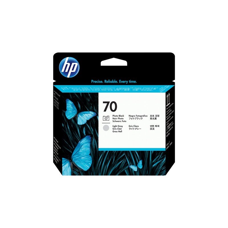 HP 70 -tulostinpää, valokuvamusta + vaaleanharmaa