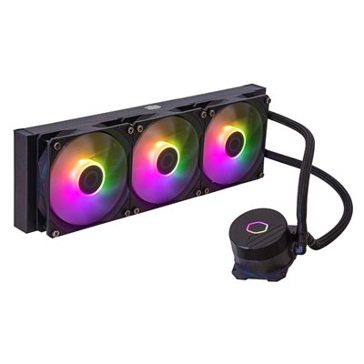 Cooler Master MasterLiquid 360L Core ARGB, 360mm AIO-nestejäähdytysratkaisu prosessorille, musta