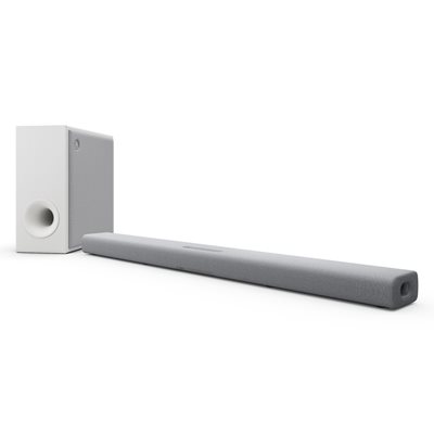 Yamaha SRX50A True X SoundBar langattomalla subwooferilla, Dolby Atmos, 280W, HDMI + IN, BT 5, harmaa