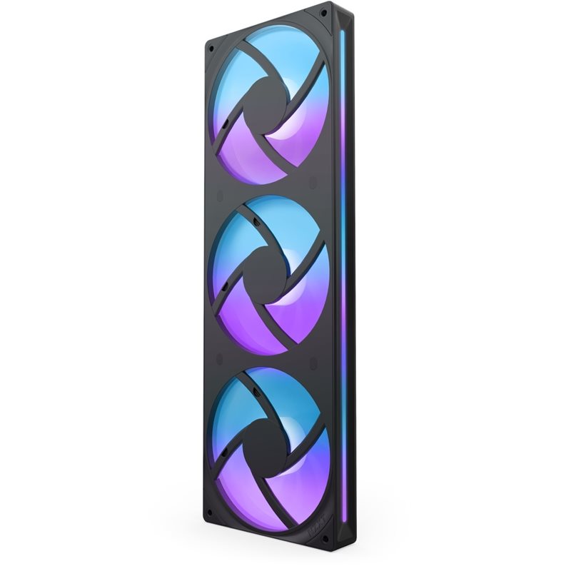 NZXT F360 RGB CORE Black UNIBODY, 360mm PWM-laitetuuletin, musta - Kuva 2