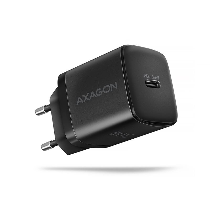 AXAGON 30W verkkovirtalaturi, USB-C PD3.0, musta