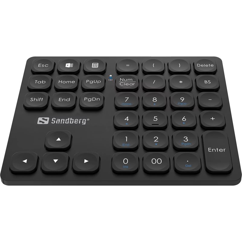 Sandberg Wireless Numeric Keypad Pro, musta