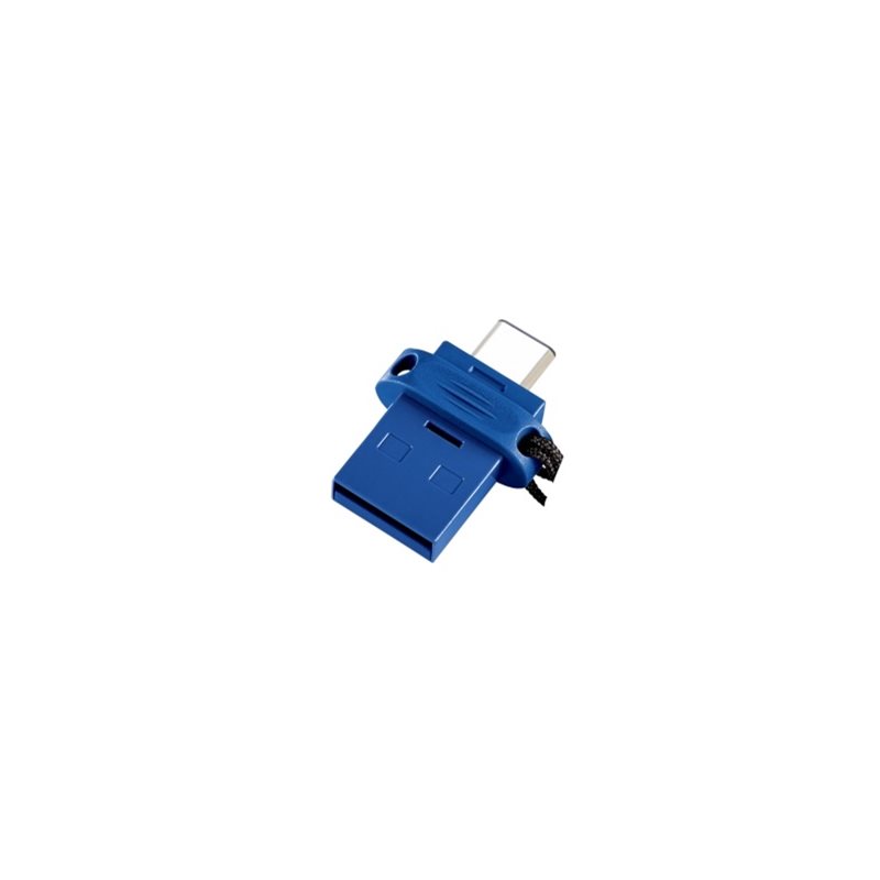 Verbatim 32GB Store ‘n’ Go Dual, 3.2 Gen1 USB-C/A -muistitikku, musta/sininen