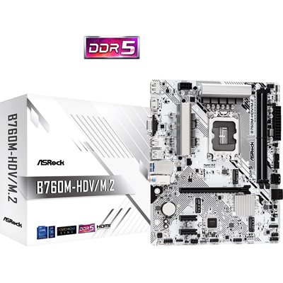 ASRock (Outlet) B760M-HDV/M.2, mATX-emolevy