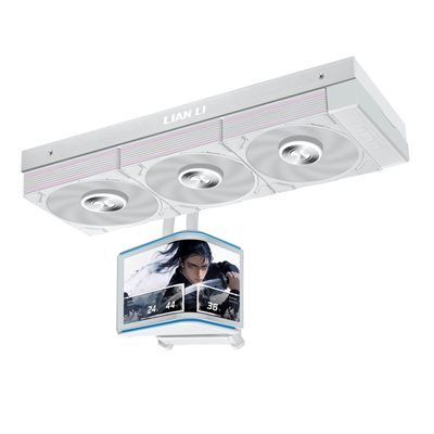 Lian Li HydroShift II OLED Curved 360 P28, 360mm AIO-nestejäähdytysratkaisu prosessorille, valkoinen
