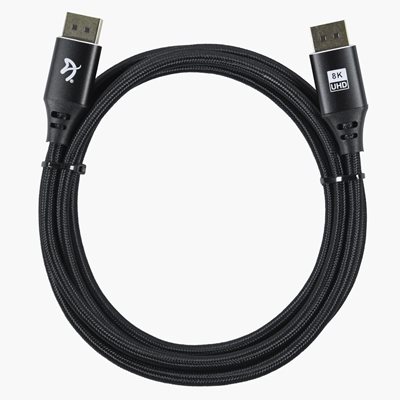 Arozzi DisplayPort 1.4 -näyttökaapeli, 2m, musta