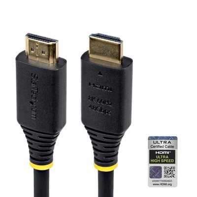 StarTech.com 2.1 HDMI Certified Ultra High Speed -näyttökaapeli, 1m, musta