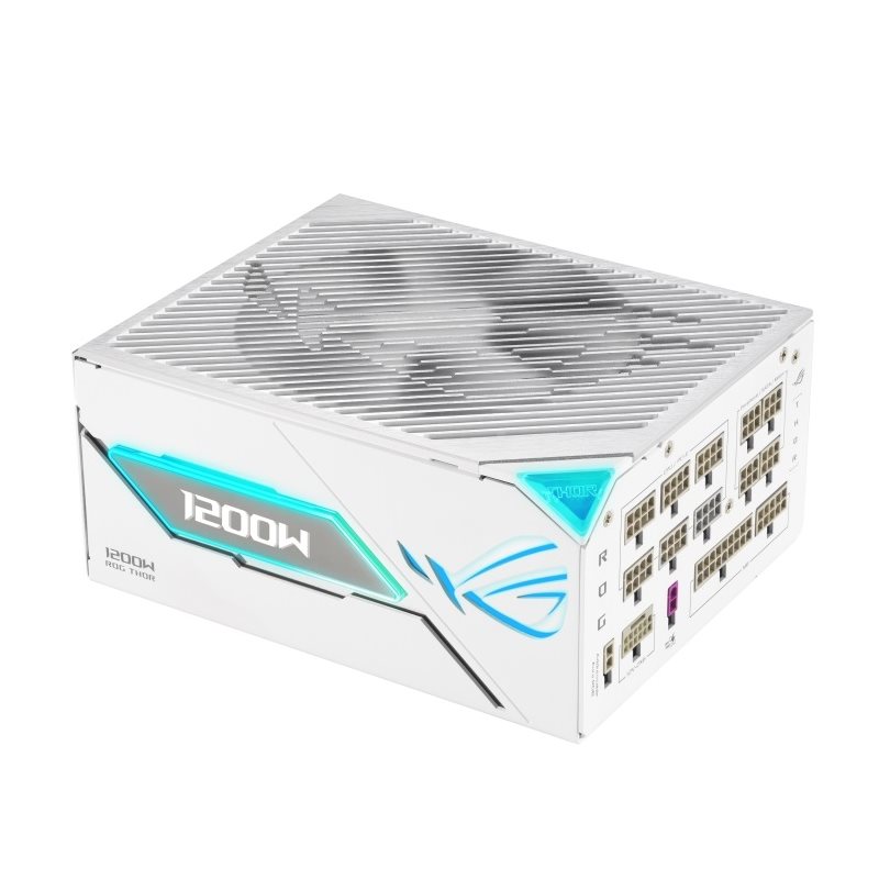 Asus 1200W ROG THOR Platinum III (ROG Equalizer), ATX 3.1-virtalähde, 80 Plus Platinum, valkoinen