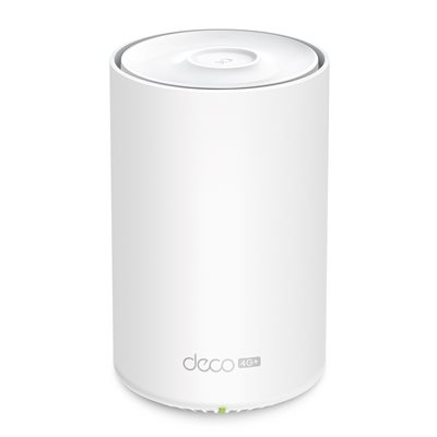TP-Link Deco X50-4G, 4G+ Cat6 ja Dual Band AX3000 Wi‑Fi 6 -Mesh-mobiilireititin, valkoinen