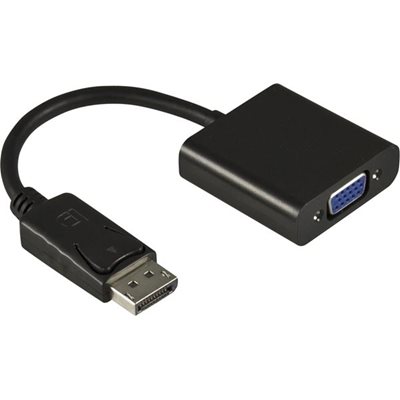 Deltaco DisplayPort - VGA -adapteri, 0,2m, musta