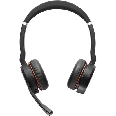 Jabra Evolve 75 MS, langattomat stereokuulokkeet mikrofonilla, musta/punainen