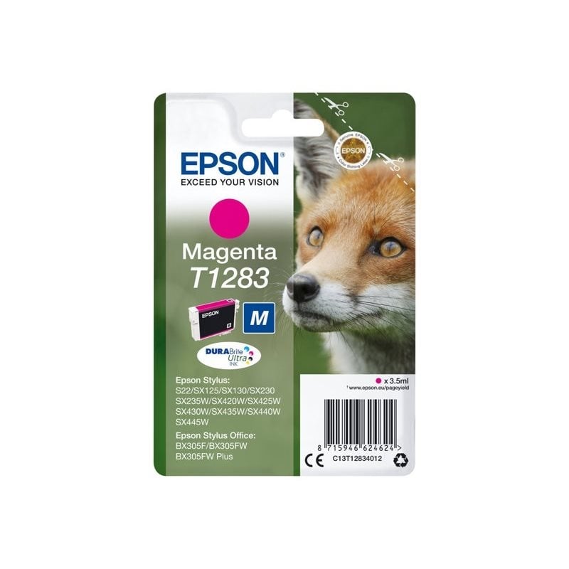 Epson T1283 DURABrite Ultra Fox -väriainekasetti, magenta