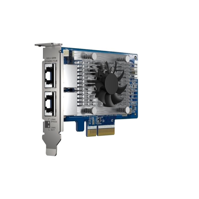 QNAP QXG-10G2T-X710 -laajennuskortti NAS-asemille, 2 x 10GbE, PCIe Gen 3