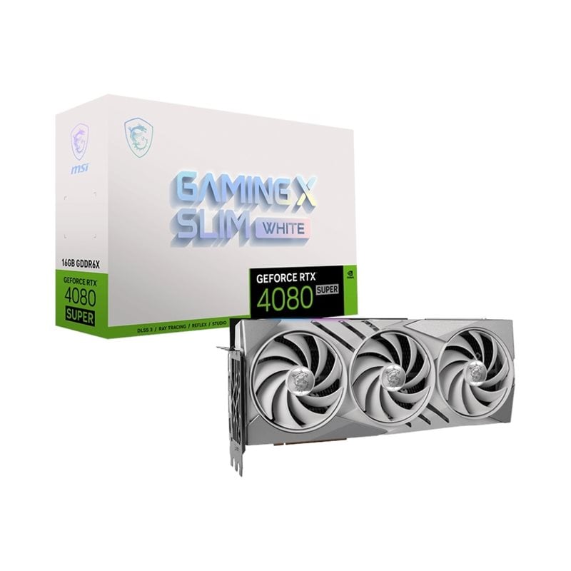 MSI GeForce RTX 4080 SUPER GAMING X SLIM WHITE -näytönohjain, 16GB GDDR6X
