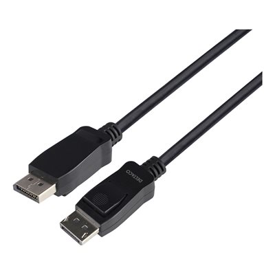 Deltaco DisplayPort 1.4 -näyttökaapeli, LSZH, 2m, musta