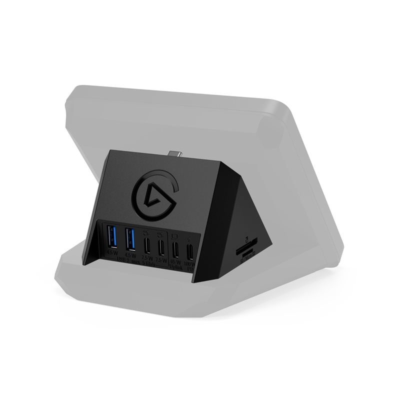 Elgato Stream Deck + 2x + 2x USB-lisähubi, musta