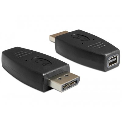 DeLock DisplayPort uros -> Mini DisplayPort naaras -adapteri, musta