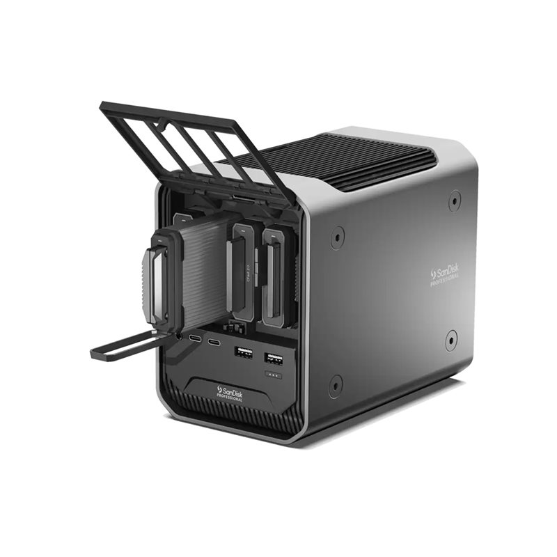 Sandisk PRO-DOCK 4, 4x PRO-READER -telakkalukija, musta - Kuva 2