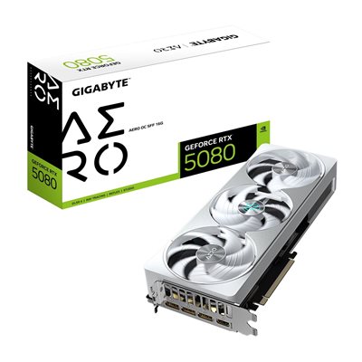 Gigabyte GeForce RTX 5080 AERO OC SFF -näytönohjain, 16GB GDDR7