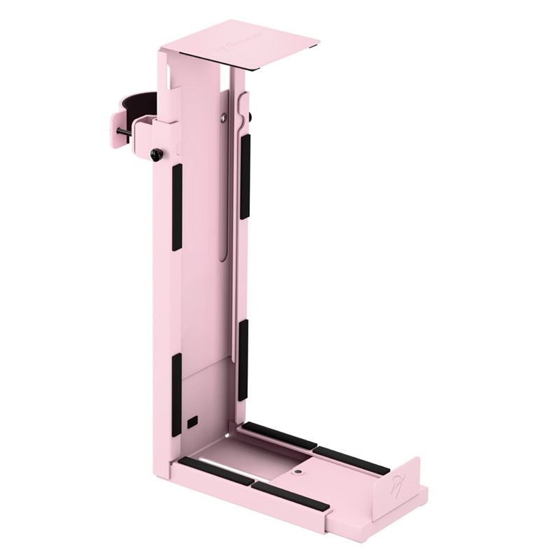 Arozzi PC Mount, tietokoneen keskusyksikön pöytäkiinnike, pinkki