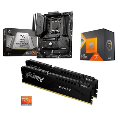 MSI MAG B650 TOMAHAWK WIFI + Ryzen 7 7800X3D + 32GB DDR5 6000MHz -tuotepaketti