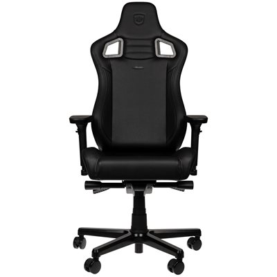 noblechairs (Outlet) EPIC Compact Gaming Chair, keinonahkaverhoiltu pelituoli, musta/harmaa