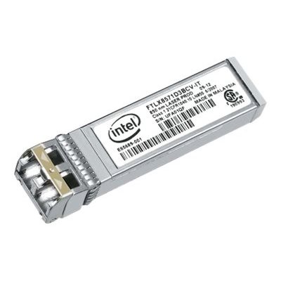 Intel SFP+ lähetin-vastaanotin-moduuli LR (Long Range), 1/10GbE, hopea
