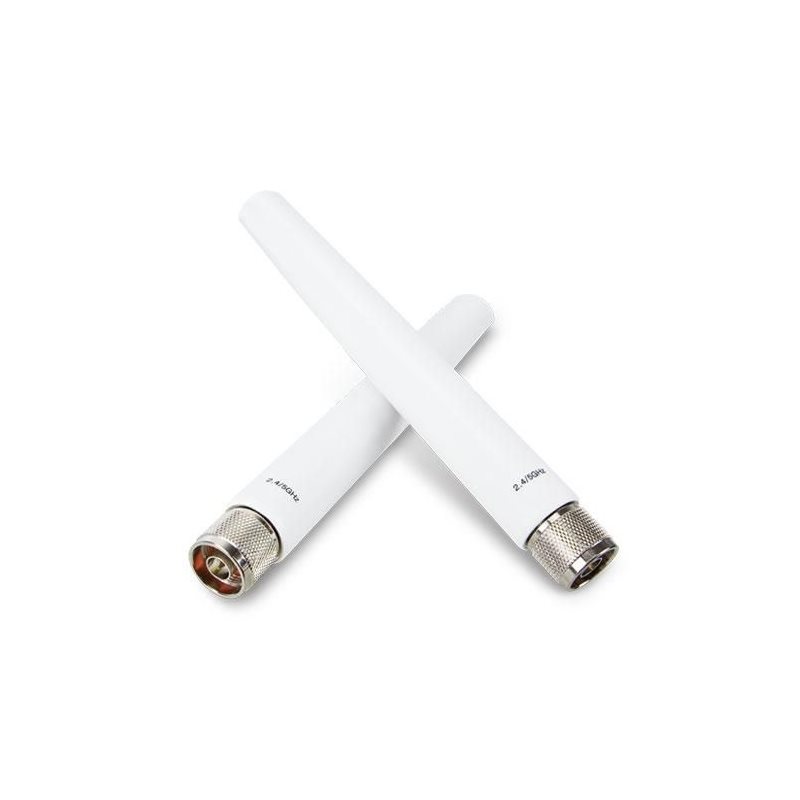 Planet 2,4 / 5 GHz ympärisäteilevä Wi-Fi -antennikitti ulkokäyttöön, N-uros, 4,5-7 dBi, valkoinen