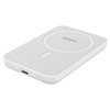 Deltaco 5000 mAh varavirtalähde, langaton MagSafe lataus + USB-C PD 20W, valkoinen