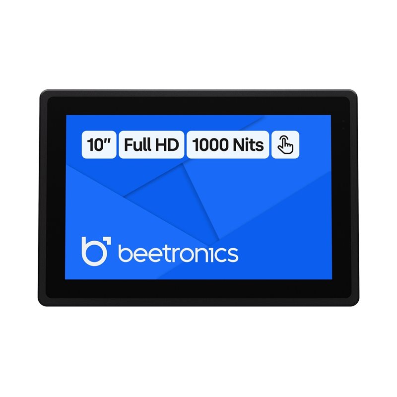 Beetronics 10" Full HD (High Brightness) -kosketusnäyttö, metalli