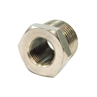 N/A G1/4-sisäkierre, suora, G1/2, adapteri, hopea