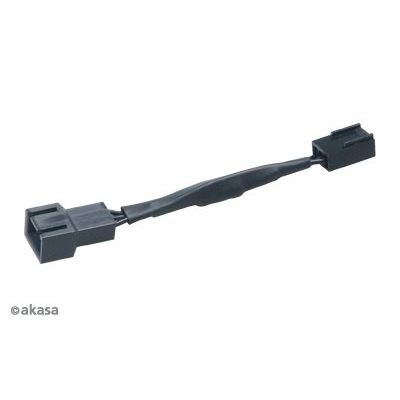 Akasa Tuulettimen Low-noise adapterikaapeli, 3-pin uros - naaras